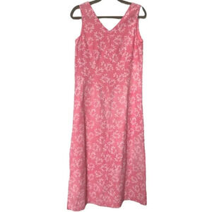 Susan Bristol Pink Floral Maxi Dress
